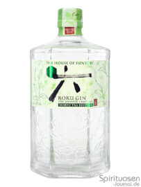 eine Flasche Roku Gin Noryo Tea Edition von vorne