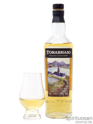 Torabhaig Taigh eine Flasche Torabhaig Taigh nebst Glas