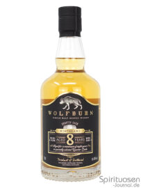 eine Flasche Wolfburn Northland 8 Jahre von vorne