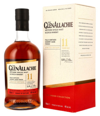The GlenAllachie 11 Jahre Palo Cortado Sherry Finish eine Flasche The GlenAllachie 11 Jahre Palo Cortado Sherry Finish nebst Geschenkverpackung