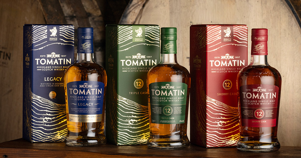 Neue Etiketten: Tomatin Distillery stellt neues Design vor