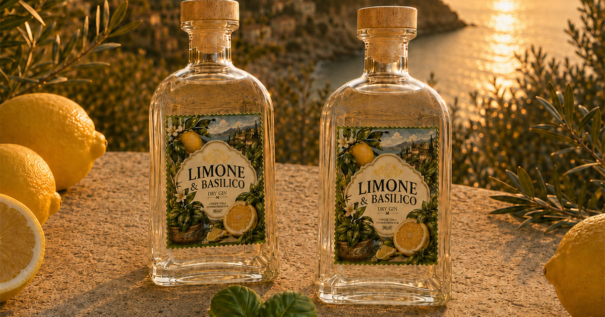 „La Dolce Vita“: V-Sinne nimmt Limone & Basilico Dry Gin in Sortiment „La Dolce Vita“: V-Sinne nimmt Limone & Basilico Dry Gin in Sortiment