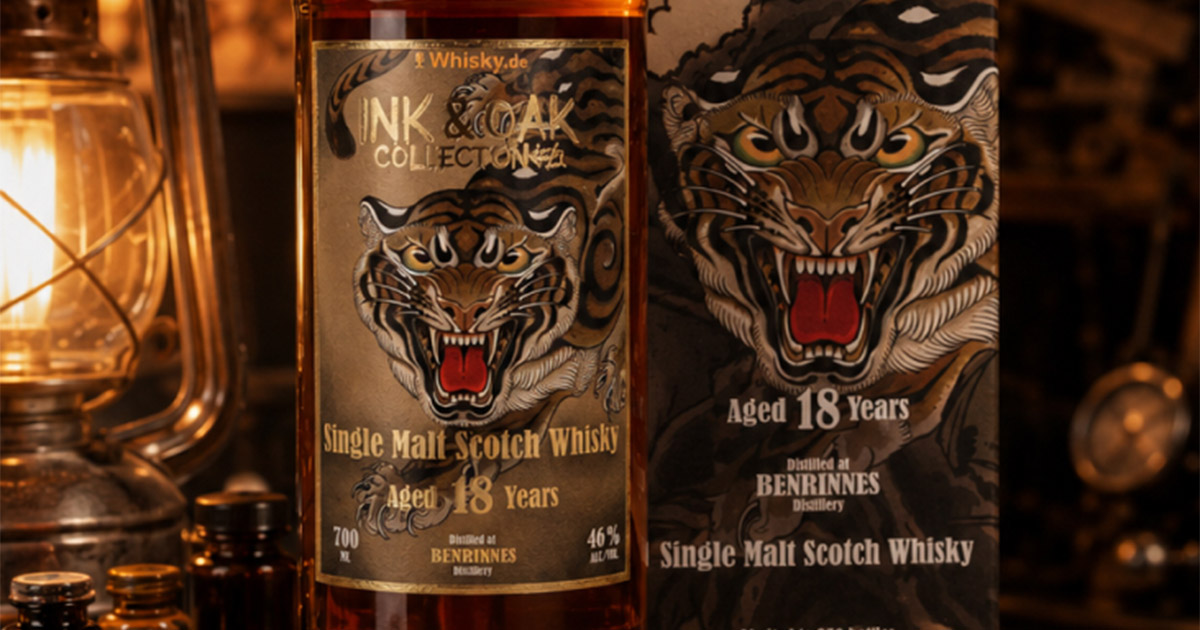 Benrinnes 18 Jahre: Whisky.de setzt Ink & Oak Collection fort