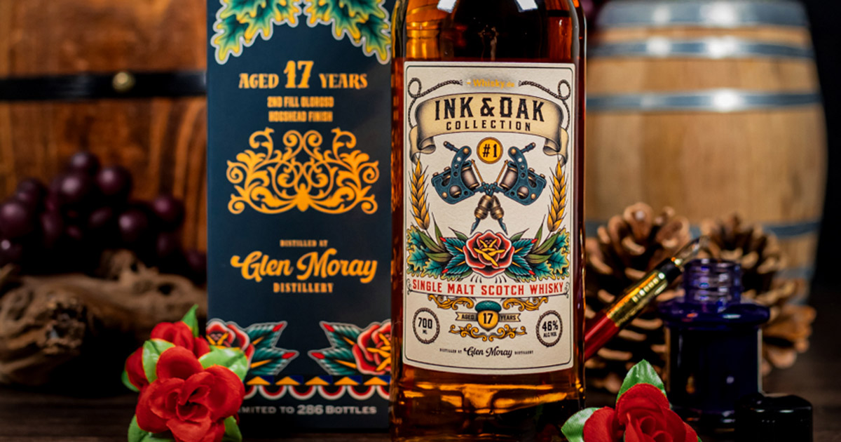 Tattookunst: Whisky.de startet Ink & Oak Collection