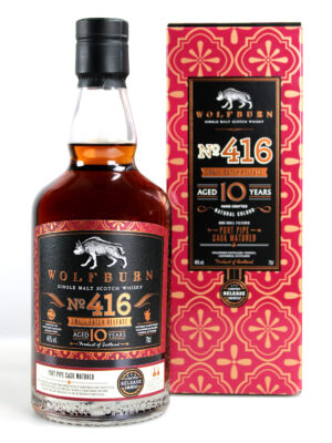 Wolfburn Small Batch No. 416 eine Flasche Wolfburn Small Batch No. 416 nebst Geschenkverpackung
