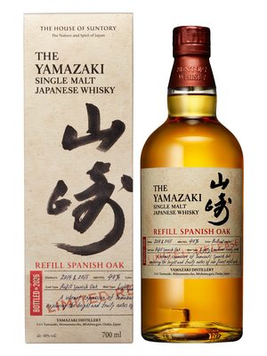 Yamazaki Refill Spanish Oak eine Flasche Yamazaki Refill Spanish Oak nebst Geschenkverpackung